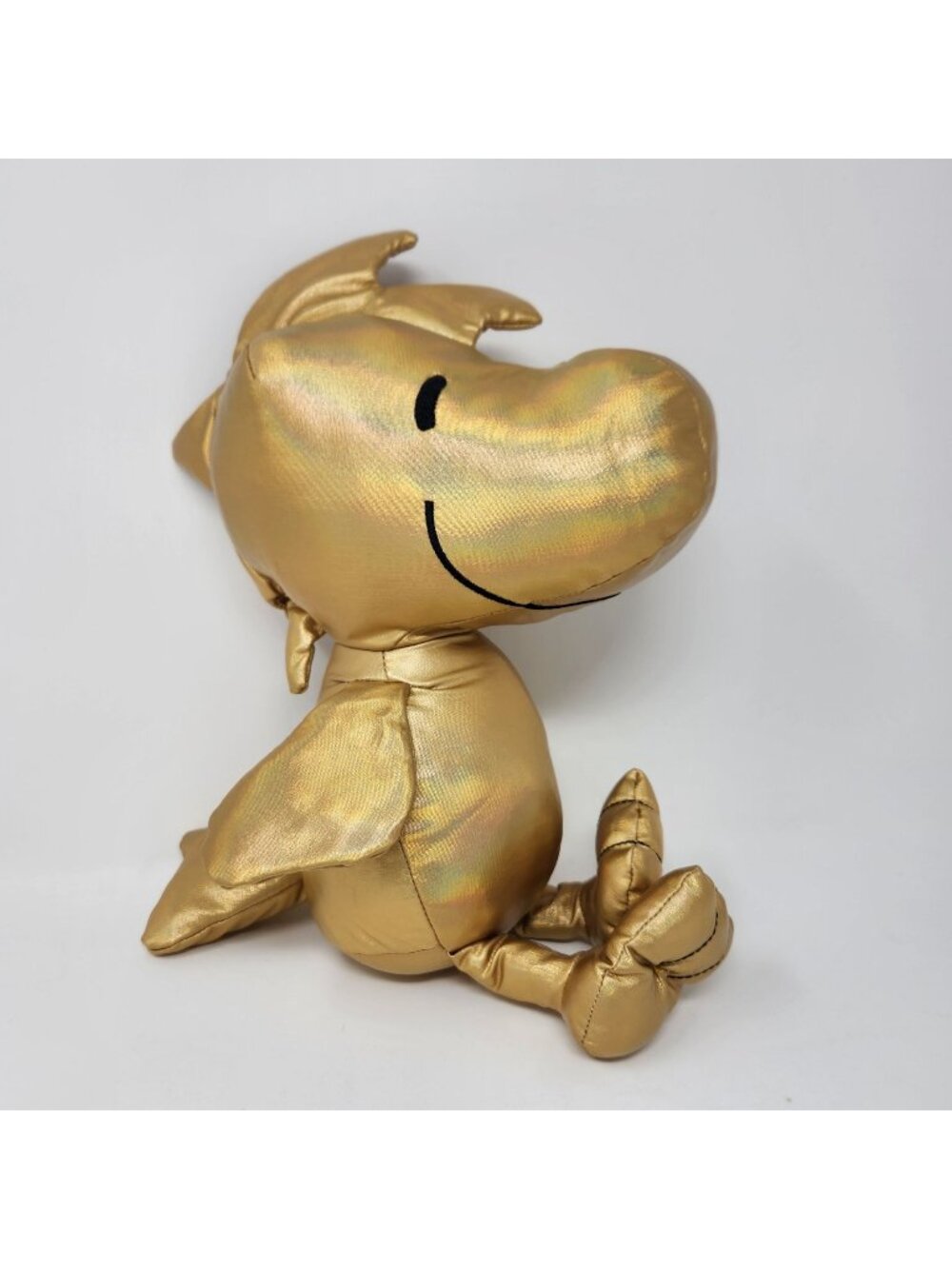 Kohl's Cares Peanuts 75th Anniversary Woodstock Plush Metallic Gold Fabric